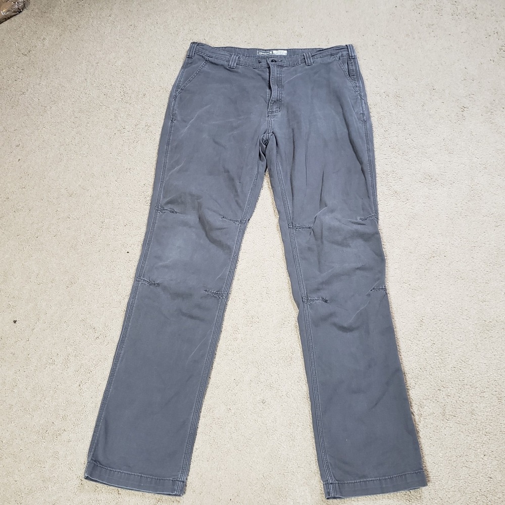 Carhartt Rugged Flex Straight Fit Canvas Tapered Work Pant Gray 38x35*‎ BN2821-M